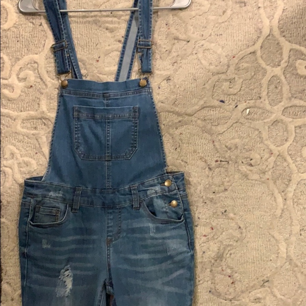 Denim overalls